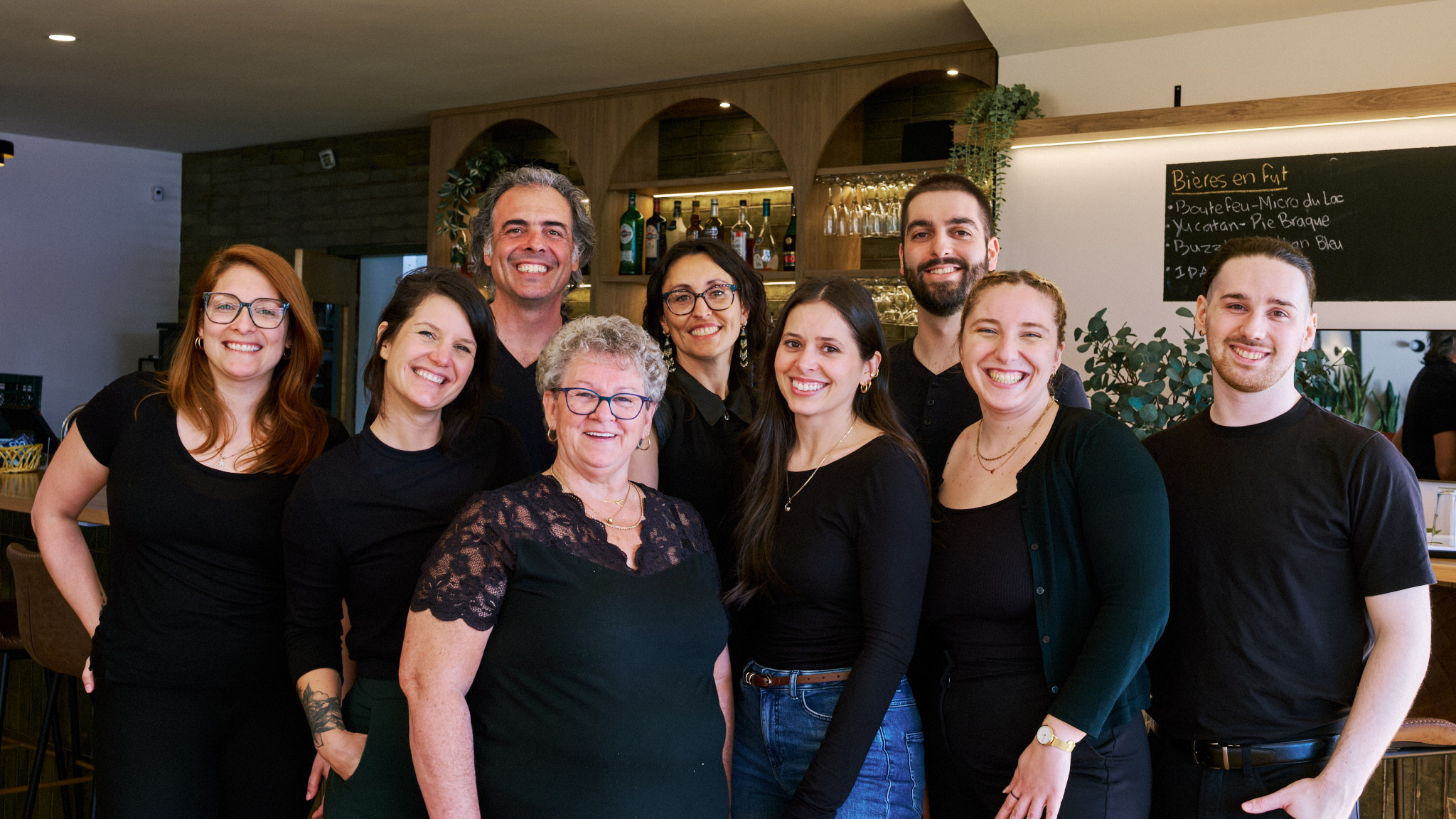 The Les Battures management team gathered together