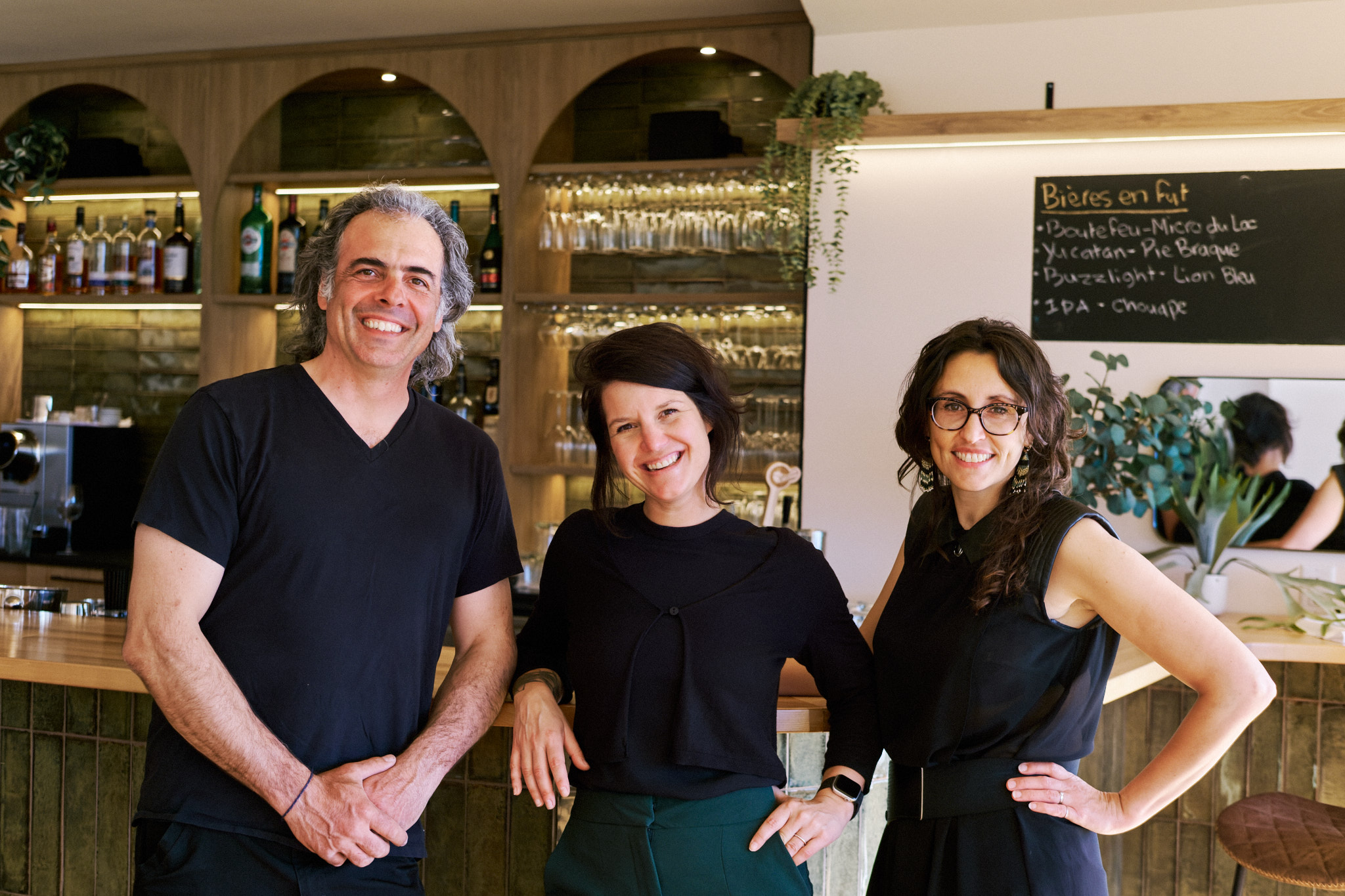 The three partners behind Les Battures: Simon-Olivier Côté, Stéphanie Fortin and Any-Claude Robitaille